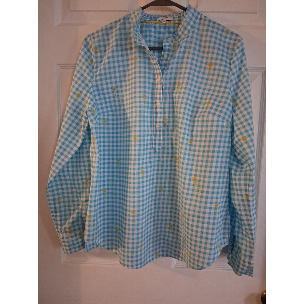 Crown & Ivy Checkered Blouse Size L